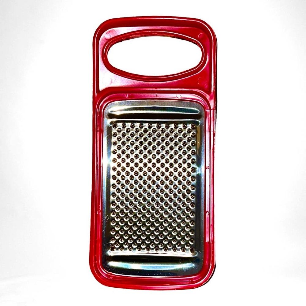 Betty Crocker Hand Held Red Food Cheese Steel Grater Zester
